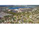 Aerial view of Lake Sumter Landing community, showcasing homes and nearby shopping at 1006 Sayle St, The Villages, FL 32162