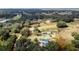 Aerial view showing house, barn, and large lot at 13131 Mountain Vw, Clermont, FL 34715