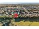 Aerial view showing home's location in a quiet residential neighborhood near park at 31748 Parkdale Dr, Leesburg, FL 34748