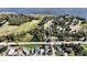Property location shown from above, near lake at 3211 Lupine Way, Lake Wales, FL 33898