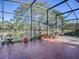 Enjoyable screened patio with ample plant space at 33236 Grand Cypress Way, Leesburg, FL 34748