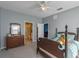 Spacious bedroom with en-suite bathroom access, a double bed, and ample closet space at 561 Juniper Springs Dr, Groveland, FL 34736
