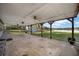 Large covered patio overlooking the lake at 10285 Ne 218Th Lane Rd, Fort Mc Coy, FL 32134