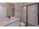 Clean bathroom with a walk-in shower and modern vanity at 13245 Peaceful Melody Dr, Winter Garden, FL 34787