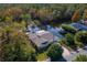 Lakefront home with dock and lush landscaping at 13724 Country Club Dr, Tavares, FL 32778