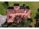 House with tile roof, seen from above at 38230 Yale Cir, Leesburg, FL 34788