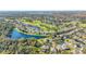 Wide aerial view of the community and golf course at 9651 Old Marsh Ct, Orlando, FL 32832