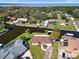 Waterfront property showcasing canal views and neighborhood context at 1621 Texas Ct, Tavares, FL 32778