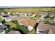 Aerial view of house, highlighting its location within the community and surrounding landscape at 3080 Kramer Ct, The Villages, FL 32163