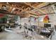 Garage with boat storage and lift at 5319 Eagles Nest Rd, Fruitland Park, FL 34731