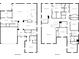 Two-story home floor plan, showing a large kitchen, multiple bedrooms and bathrooms at 1150 Blarney St, Minneola, FL 34715