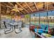 Relaxing screened-in patio with seating overlooking the pool at 214 S Woodland St, Winter Garden, FL 34787