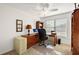 Home office with a desk, chair, and built-in shelving at 4414 Cameo Cir, The Villages, FL 32163