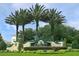 Legacy Dunes community entrance with palm trees at 5107 Aurora Dr, Leesburg, FL 34748