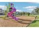 Community playground with a playset and swings at 840 Pebble Beach Dr, Davenport, FL 33896