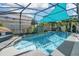 Relaxing swimming pool with a covered patio and landscaping at 1087 Welch Hill Cir, Apopka, FL 32712