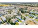 Aerial view of a house in a residential neighborhood at 1201 De La Fuente Ct, The Villages, FL 32162