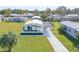 Aerial view of single-Gathering home and community at 1850 Stacey Dr, Mount Dora, FL 32757