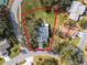 Aerial view highlighting home's lot and location at 26655 Evert St, Leesburg, FL 34748