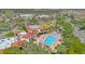 Aerial view of community pool and recreation area at 4351 Hammersmith Dr, Clermont, FL 34711