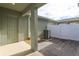 Private patio with pavers, AC unit, and storage at 16436 Hamlin View St, Winter Garden, FL 34787