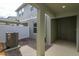 Private patio with pavers, AC unit, and storage at 16436 Hamlin View St, Winter Garden, FL 34787