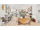 Living room with a fireplace, and comfortable seating at 6147 Spinnaker Loop, Lady Lake, FL 32159
