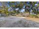 Large backyard with gravel ground cover at 708 Dennis Ave, Fruitland Park, FL 34731