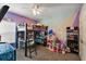 bedroom with bunk bed, desk, and ample storage at 1270 Stratton Ave, Groveland, FL 34736