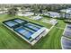 Four well-maintained community pickleball courts at 27214 Stoney Brook Dr, Leesburg, FL 34748