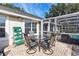 Enjoy outdoor dining on the brick patio with seating for four at 39320 Harbor Hills Blvd, Lady Lake, FL 32159