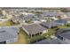 High angle view of a home with a screened lanai, in a residential neighborhood at 3766 Causey Ct, The Villages, FL 32163