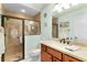 Well-appointed bathroom with shower and updated vanity at 747 Bradford Loop, The Villages, FL 32163