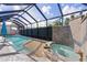 Large screened pool and spa with plenty of space for relaxation at 747 Bradford Loop, The Villages, FL 32163