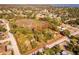 Aerial view showing house and large lot with mature trees at 11451 Pala Verda Ave, Leesburg, FL 34788