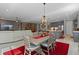 Open concept kitchen boasts modern gray cabinets and a large island at 771 Annabell Ridge Rd, Minneola, FL 34715