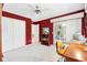 Relaxing home office with built-in shelving at 9199 Se 171St Cooper Loop, The Villages, FL 32162