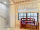 Bathroom with shower and a bench at 9835 Lakeshore Dr, Clermont, FL 34711