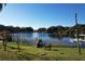 Lakefront property with dock and calm waters at 9835 Lakeshore Dr, Clermont, FL 34711