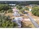 Aerial view of neighborhood with lake in background at 202 Forest Park Ln, Lady Lake, FL 32159