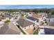 Aerial view showcasing home's backyard, landscaping, and neighborhood at 9224 Se 167Th Ford St, The Villages, FL 32162