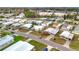 Aerial view of community near the water at 1559 Nassau Cir, Tavares, FL 32778