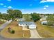 Single-story house with a large yard and a two-car garage at 17925 Se 100Th Ter, Summerfield, FL 34491