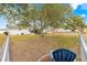 Large backyard with mature trees and chain link fence at 17925 Se 100Th Ter, Summerfield, FL 34491