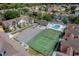 Aerial view of apartment community with tennis court and pool at 3141 Britannia Blvd # D, Kissimmee, FL 34747