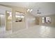 Dining area with kitchen view and tile flooring at 10042 Chesham Dr, Orlando, FL 32817