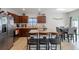 Kitchen features an island and breakfast bar seating at 1109 Catskill Dr, Haines City, FL 33844
