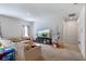 Spacious living room with sectional sofa and Christmas tree at 1109 Catskill Dr, Haines City, FL 33844