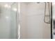 Clean shower with white tiled walls at 17640 Se 81St Timberwood Ter, The Villages, FL 32162