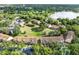 Aerial view of townhouses surrounding a grassy area at 4154 Plantation Cove Dr # 408, Orlando, FL 32810